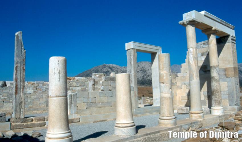 The temple of Dimitra in Sangri area